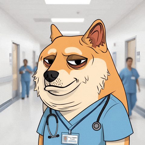 Tired Greys Anatomy GIF by Doge Pound