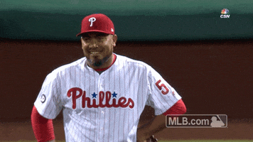 philadelphia phillies applause GIF by MLB