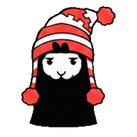 Llama Melt Sticker by Hangertips