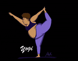 abypurpleheart yoga GIF