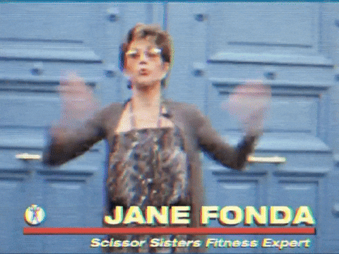 scissorsisters giphyupload kiki jane fonda baby daddy GIF