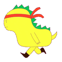 Kadusoaresll run ninja dino pistol Sticker