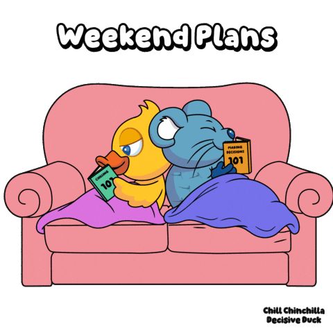 Staying In Saturday Morning Sticker by VeeFriends