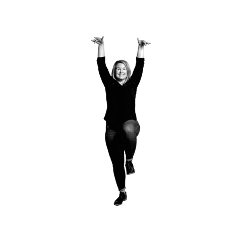 Happy Yoga Sticker by Digital Noir
