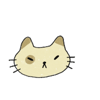 yaruvu cat sleep goodnight gato Sticker