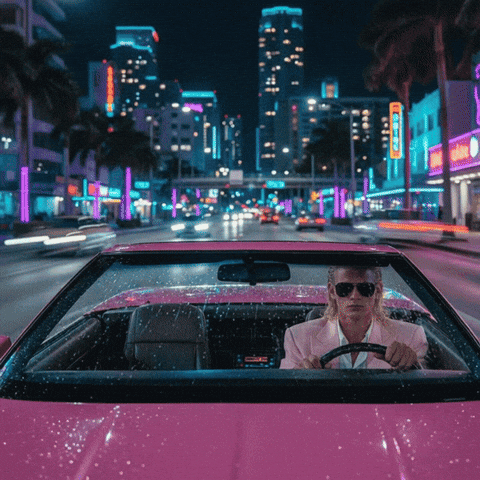 Grand Theft Auto Pink GIF by Jukebox Saints