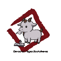 Devoured_Pages book books goat branding Sticker