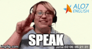 talk speak GIF by ALO7.com