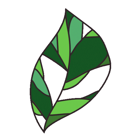 Anrumy giphyupload leaf stained glass leaf vein Sticker