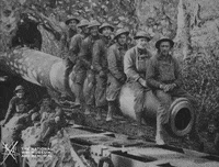 NationalWWIMuseum black and white military footage soldiers GIF