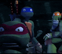 Shocked Teenage Mutant Ninja Turtles GIF