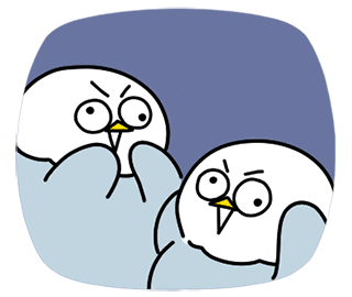 대박 Dumb Bird Sticker