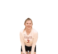 Claire Phillips Saints Sticker by Aquinas Volleyball