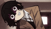 oxo_raccoon bsd bungo stray dogs dazai osamu GIF