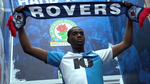 Scarf Signing GIF by Blackburn Rovers