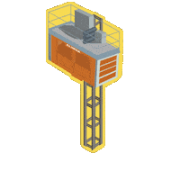 Elevator Sticker by Core Scaffold