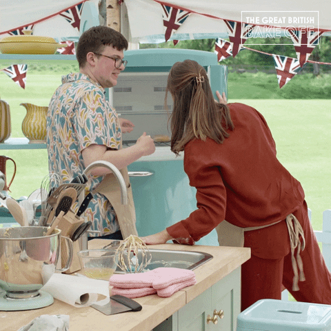 Surprise Shock GIF by The Great British Bake Off
