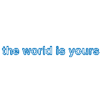 YouTurnNeon loop blue green neon Sticker