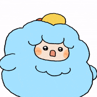 snowbfriends reaction food kawaii baby GIF