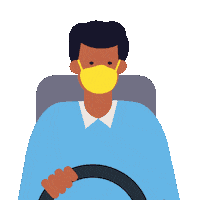 IDFM hello covid train driver Sticker