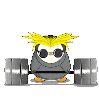 Work Out Fitness Sticker by Pudgy Penguins