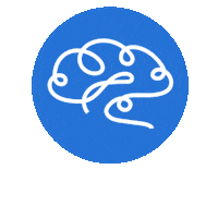 Calmsie logo blue ai health Sticker