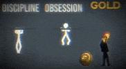 Gold Stickman GIF