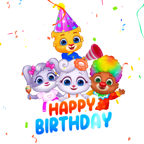 Happy Birthday Sticker by Lucas and Friends by RV AppStudios