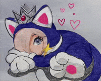 mrblackluma mario neko cat rosalina GIF
