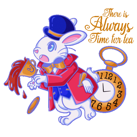 Alice In Wonderland Tea Sticker