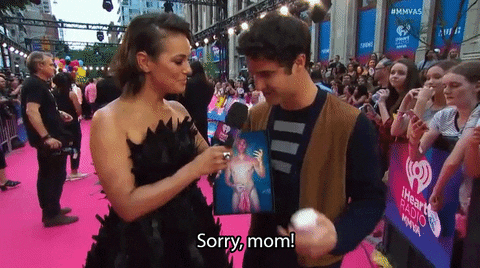 sorry darren criss GIF by Much