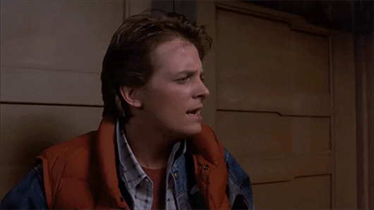Back To The Future Sudden Realization GIF