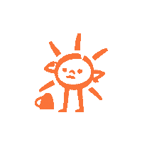 ckslniecko sun thinking think napad Sticker