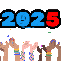 Happy New Year Celebration Sticker by Damnjobs