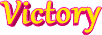 text victory Sticker