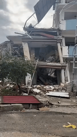 Video Shows Ruined Streetscape in Antakya Following Deadly Quakes