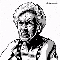 Angry Old Lady GIF