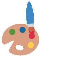 emojivid animated artist emoji painting Sticker