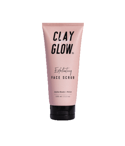 Face Scrub Sticker by Clay And Glow®