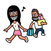 Happy Shopping Sticker by Naeleck