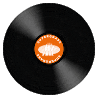 Record Player Spinning Sticker by Supergrass