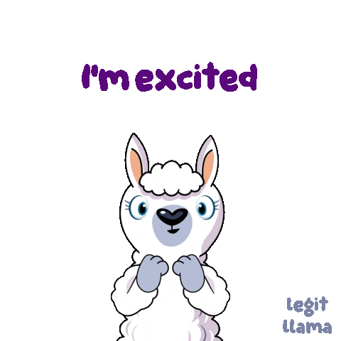 Sheep Im Excited Sticker by VeeFriends
