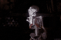 Skeleton Its Happening GIF