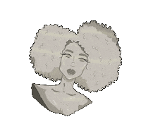 Podcast Afro Sticker by Angelique Houtveen