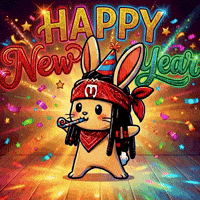Celebrating Happy New Year GIF