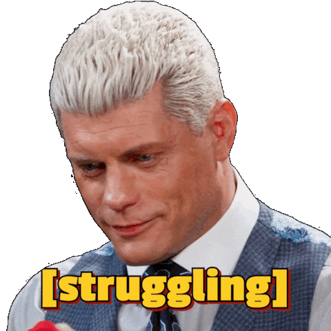 Struggling Cody Rhodes Sticker by First We Feast