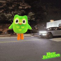 Car Accident Green Bird GIF