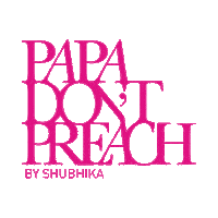 papadontpreach logo fashion pink couture Sticker