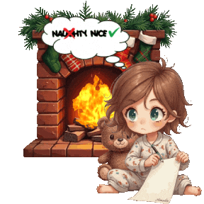 Naughty Or Nice Christmas Sticker