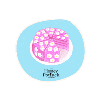 Potluck Podcast Sticker by The Honey Pot Co